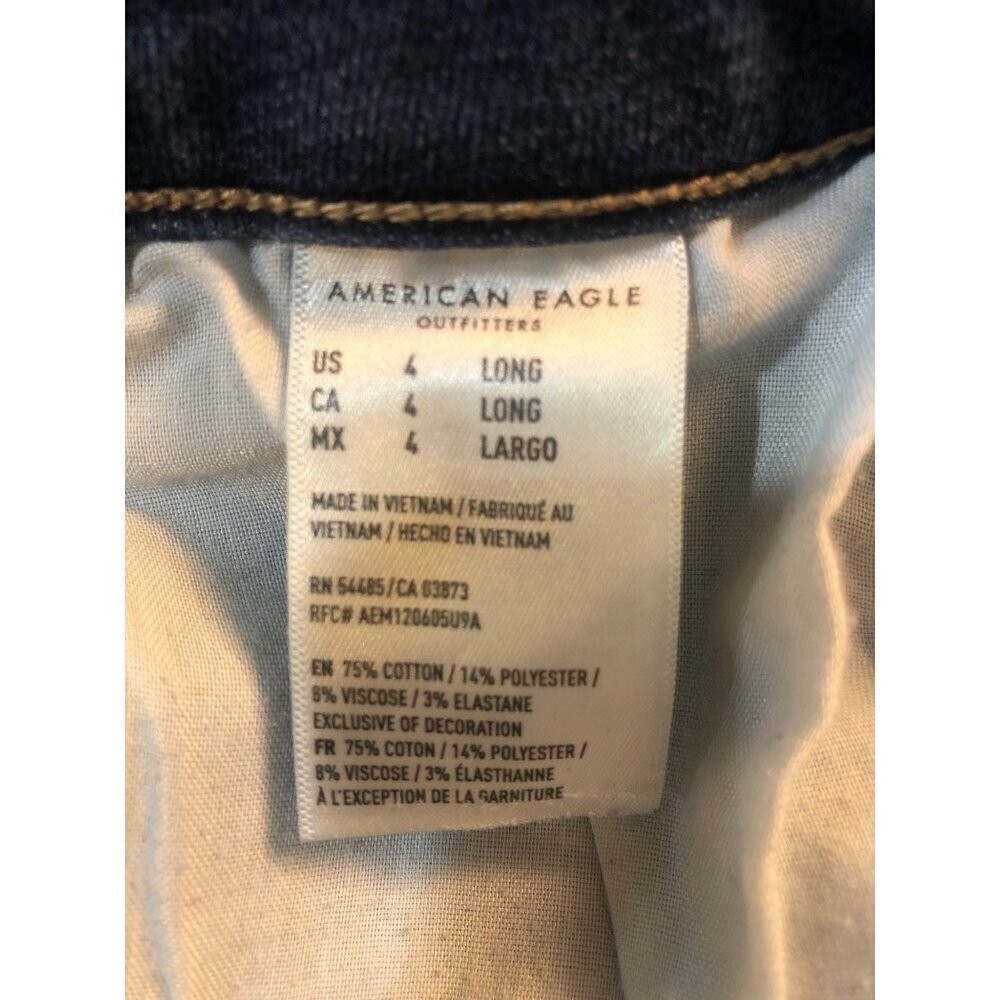 American Eagle Outfitters Next Level Stretch Hi Rise Jegging Size 4 Long - Picture 10 of 11